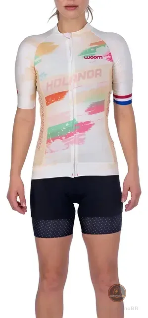 Camisa Ciclismo Woom Supreme Holanda Feminina 2021