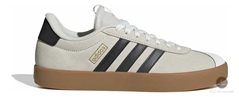 Tênis Masculino E Feminino Vl Court 3.0 adidas Owhite/gresix/goldmt Liso 36 Br