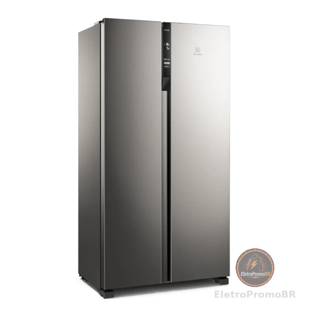 Geladeira Electrolux Side by Side Efficient com Tecnologia Autosense 435L (IS4S) 127V