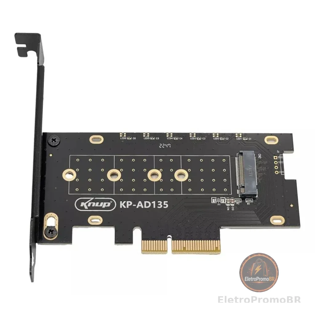 Placa Adaptador Ssd M2 M.2 Nvme Knup Pci-e Express 4x 8x 16x