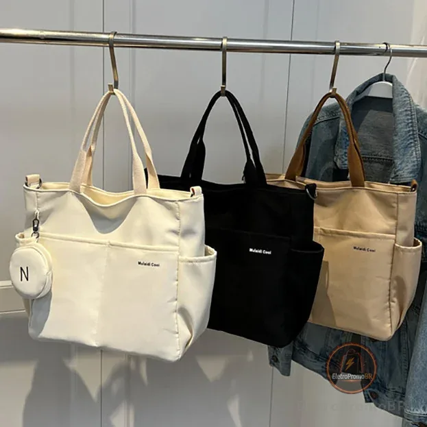 MODIVA Bolsa Tiracolo Escolar Impermeável em Tecido Oxford – Grande Capacidade para Universidade, Trabalho e Uso Diário