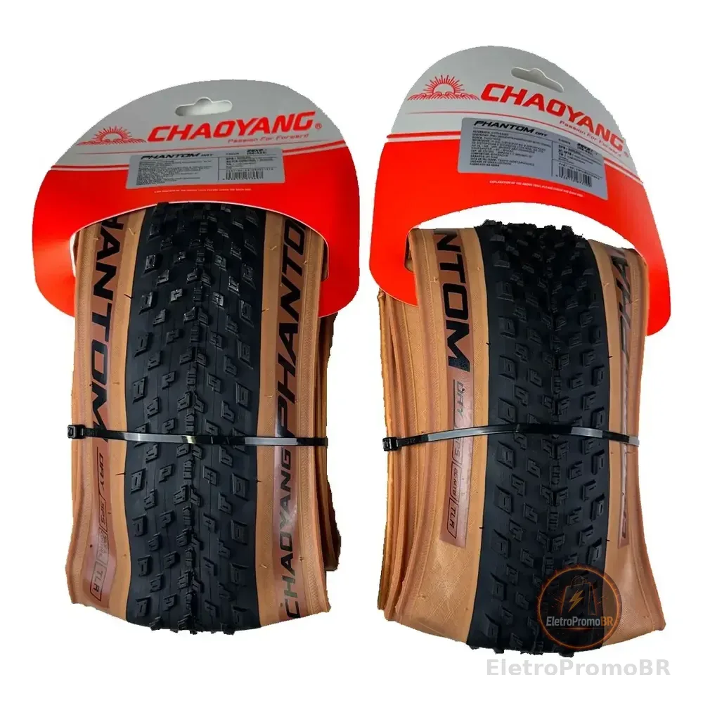 Par Pneu Mtb Chaoyang Phantom Dry Aro 29x2.20 Tbl Fx Bege Preto