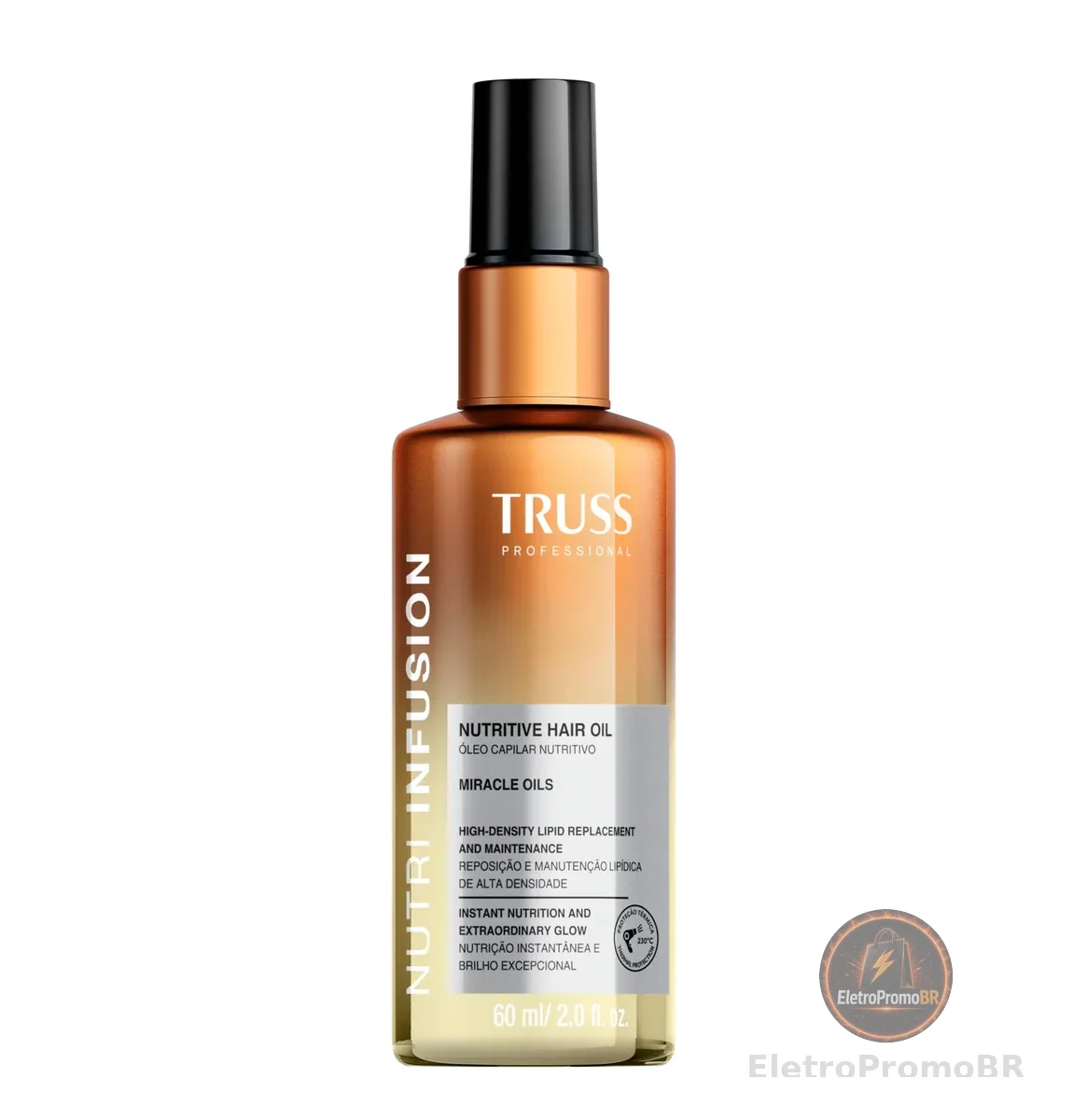 Truss Óleo Capilar Nutritivo Nutri Infusion | Nutrição Profunda e Controle de Frizz | 60ml