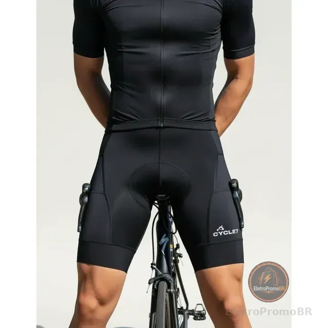 Bermuda De Ciclismo Cycle7 Com Bolso Endurance Gel D120