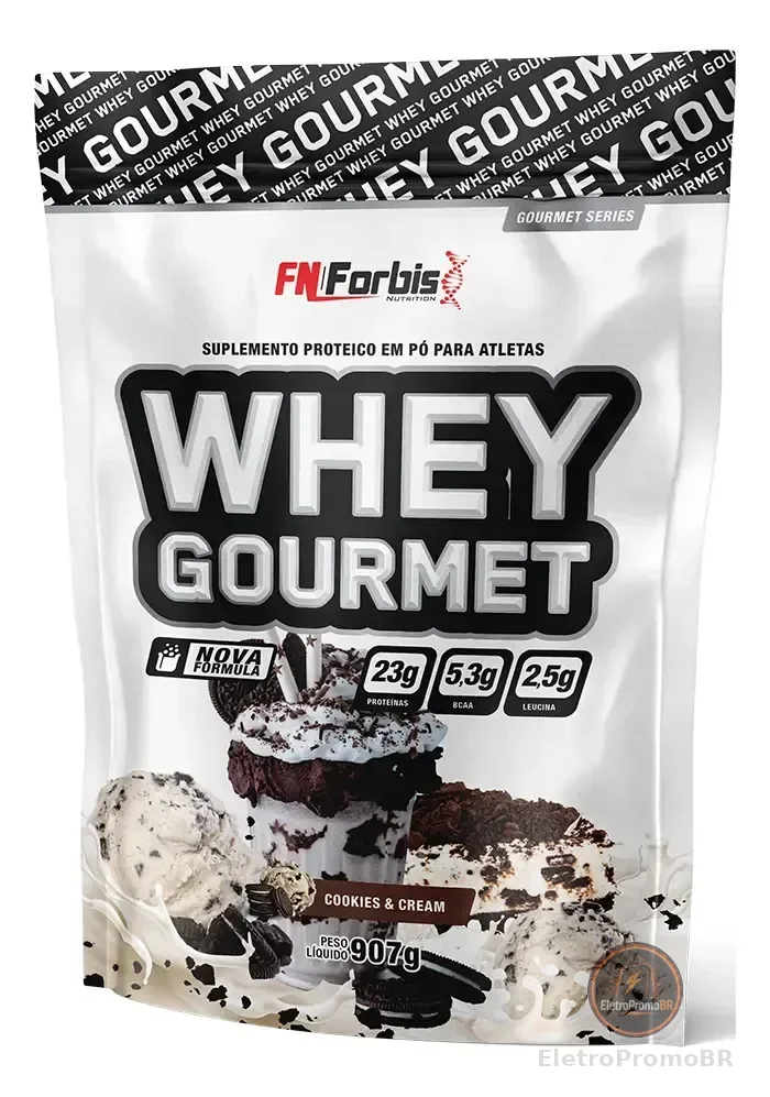 Whey Protein Gourmet 907g Refil - Fn Forbis Sabor Cookies And Cream