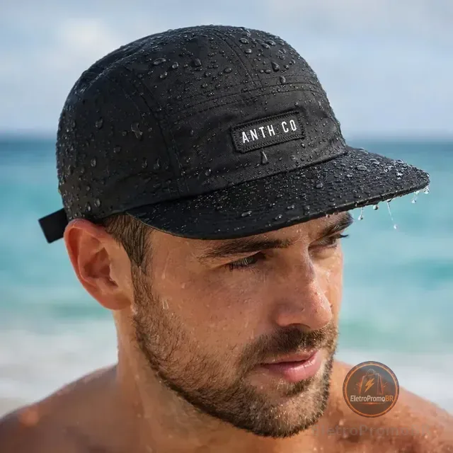 Boné Anth Co Aba Reta Water Five Panel Strapback Impermeavel