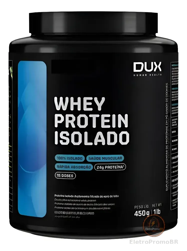Whey Protein Isolado Cookies Dux Human Health 450g Cookies