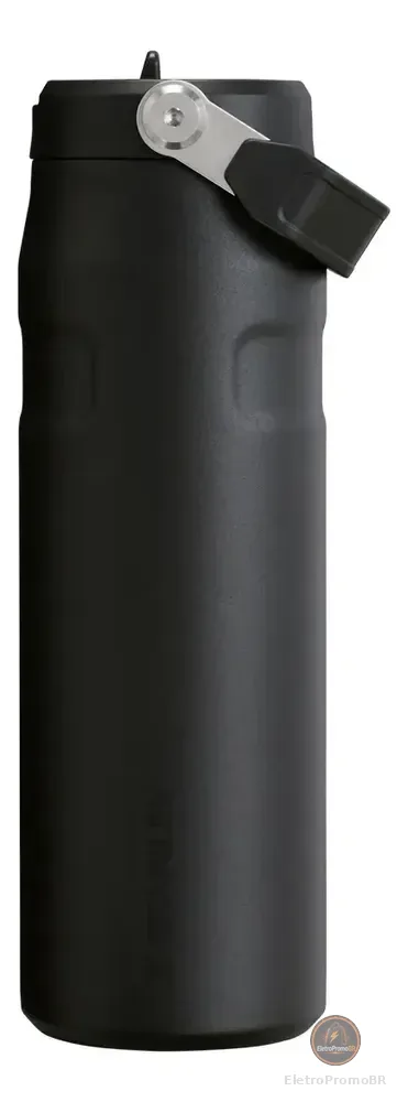 Garrafa Térmica Stanley Aerolight Flip Straw Heat Wave Black 710ml