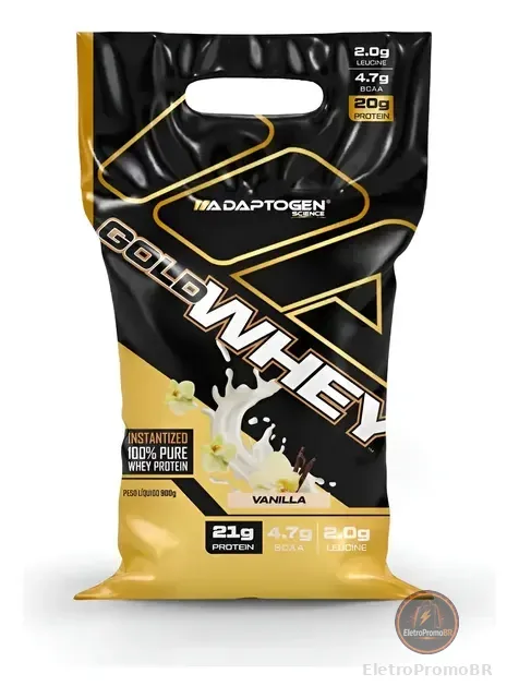 Gold Whey 900g Refil 100% Concentrado - Adaptogen Science