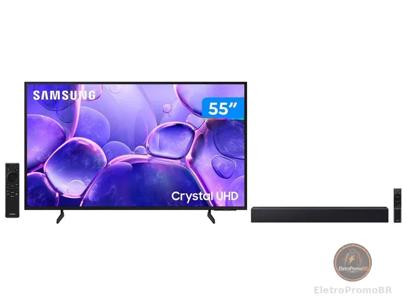 Smart TV 55” Samsung 4K UHD Crystal UHD