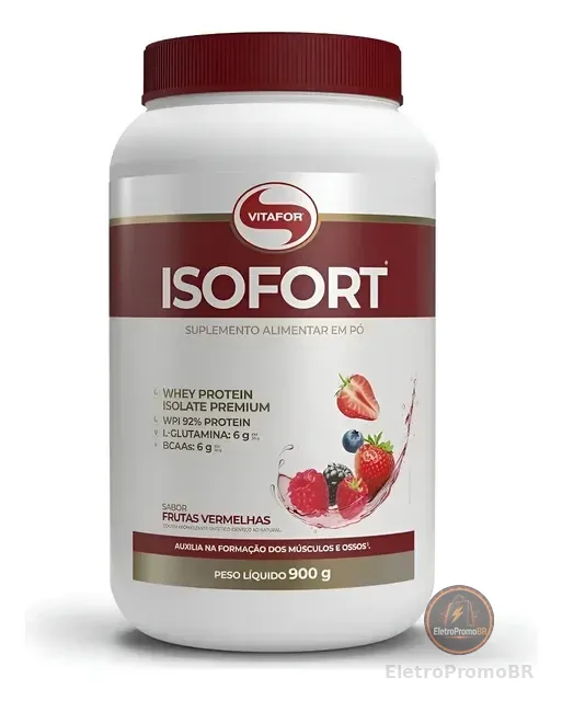 Isofort Whey Protein Isolado 900g - Vitafor Novo