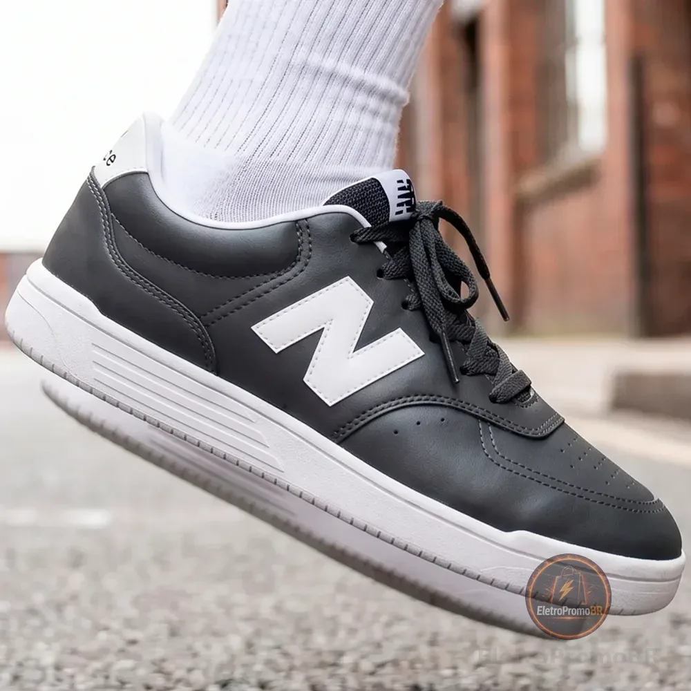 Tenis New Balance Bb80 Masculino Casual Urbano Elegante Preto/branco 39 Br