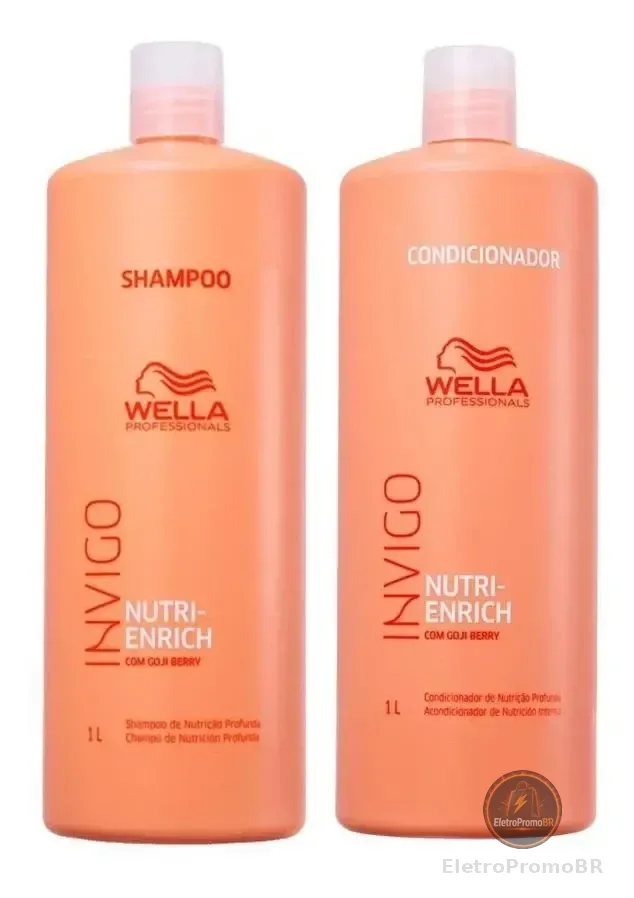 Kit Wella Pro Invigo Enrich Shampoo 1l + Condicionador 1l