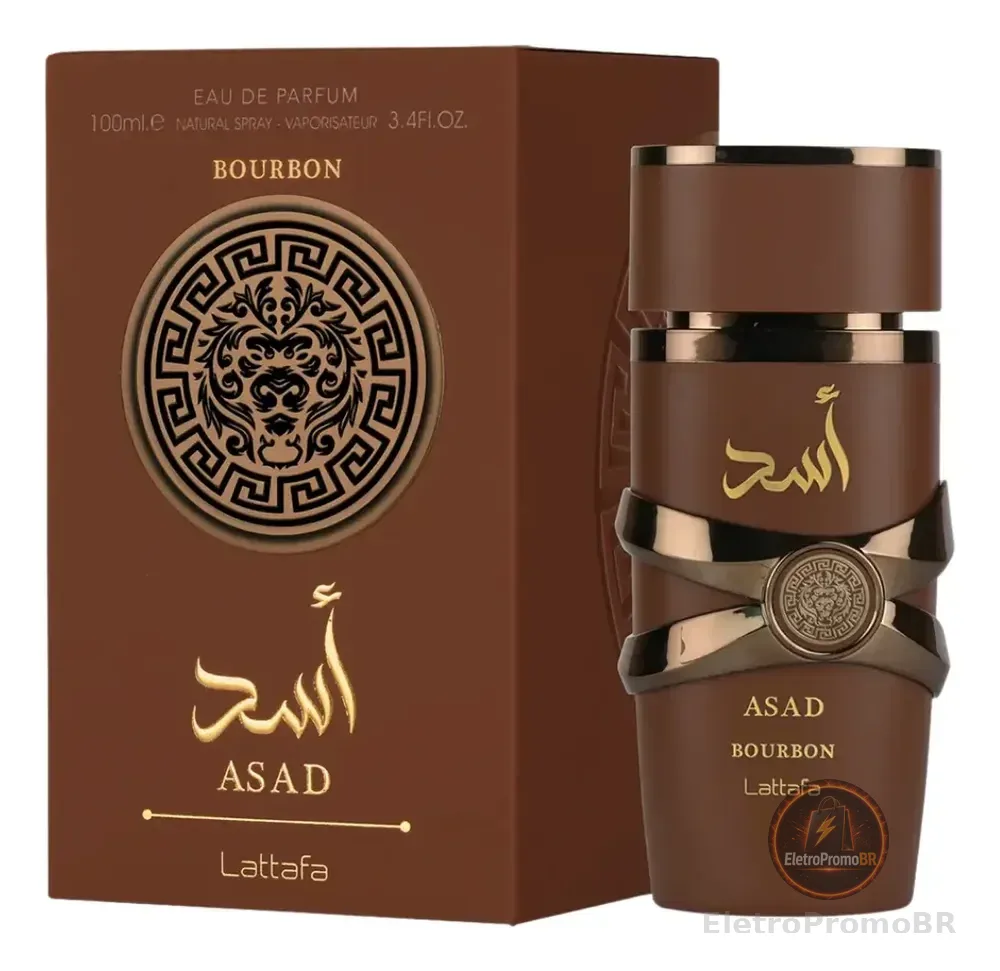 Perfume Árabe Masculino Asad Bourbon Lattafa Eau De Parfum 100ml