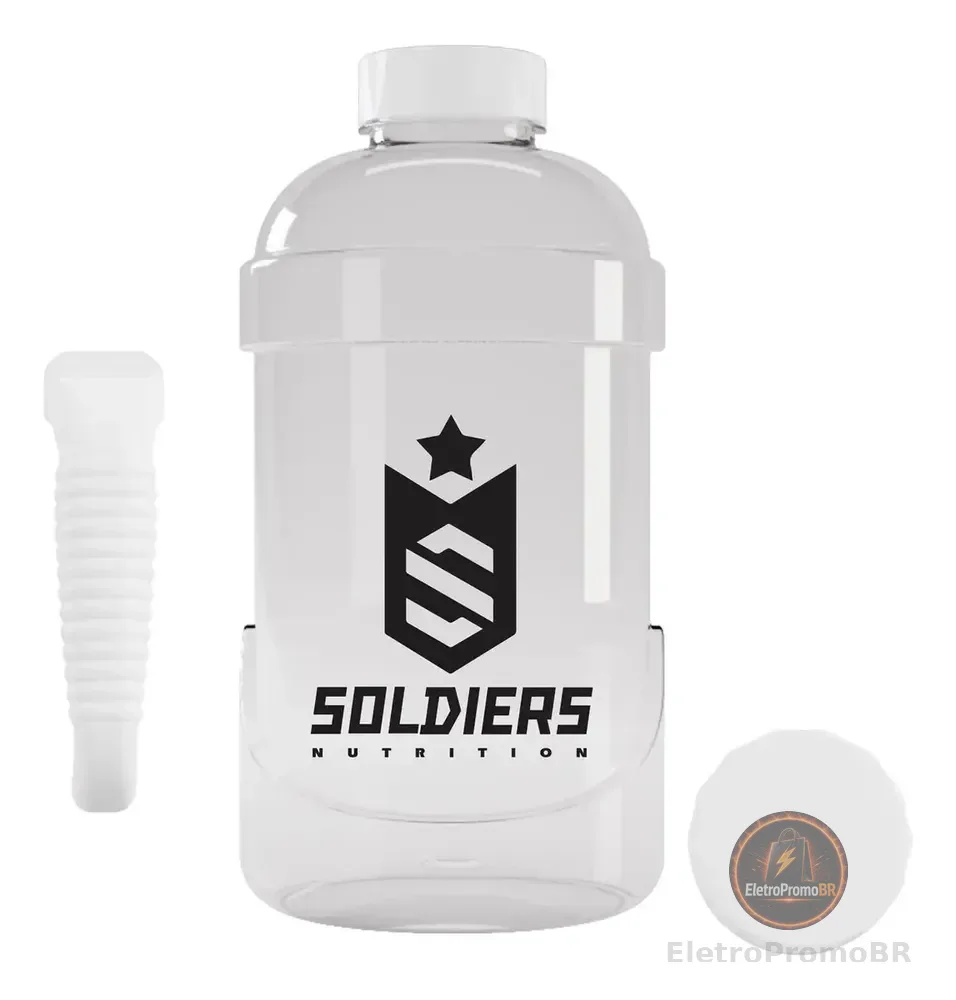 Galão de Água 1,8L Soldiers Nutrition Hidratação Treino Academia Esporte Acessório