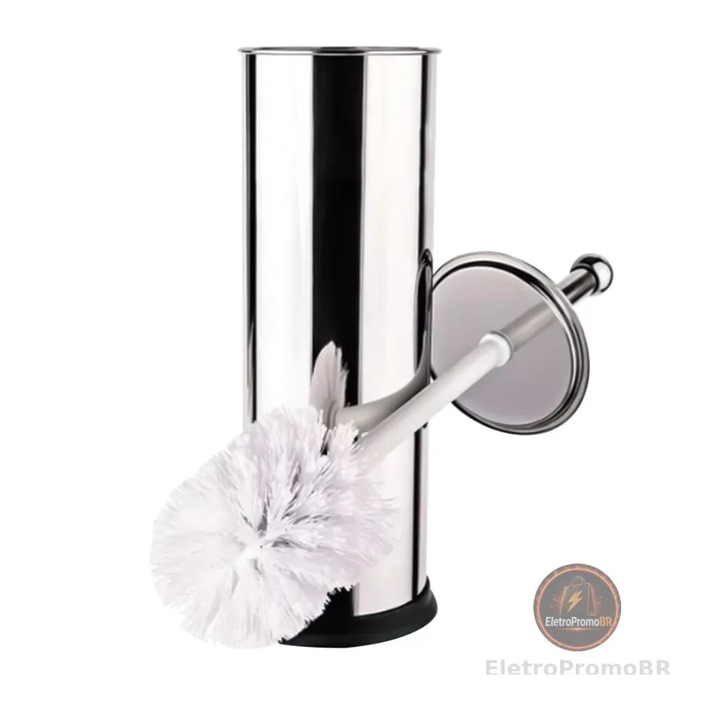 Escova Sanitaria De Limpar Vaso Sanitário Privada Banheiro Aço Inox