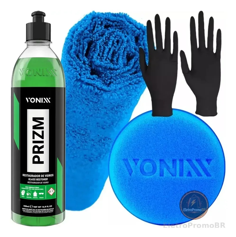 Restaurador Vidro Automotivo Vonixx Prizm Remove Chuva Ácida 500ml