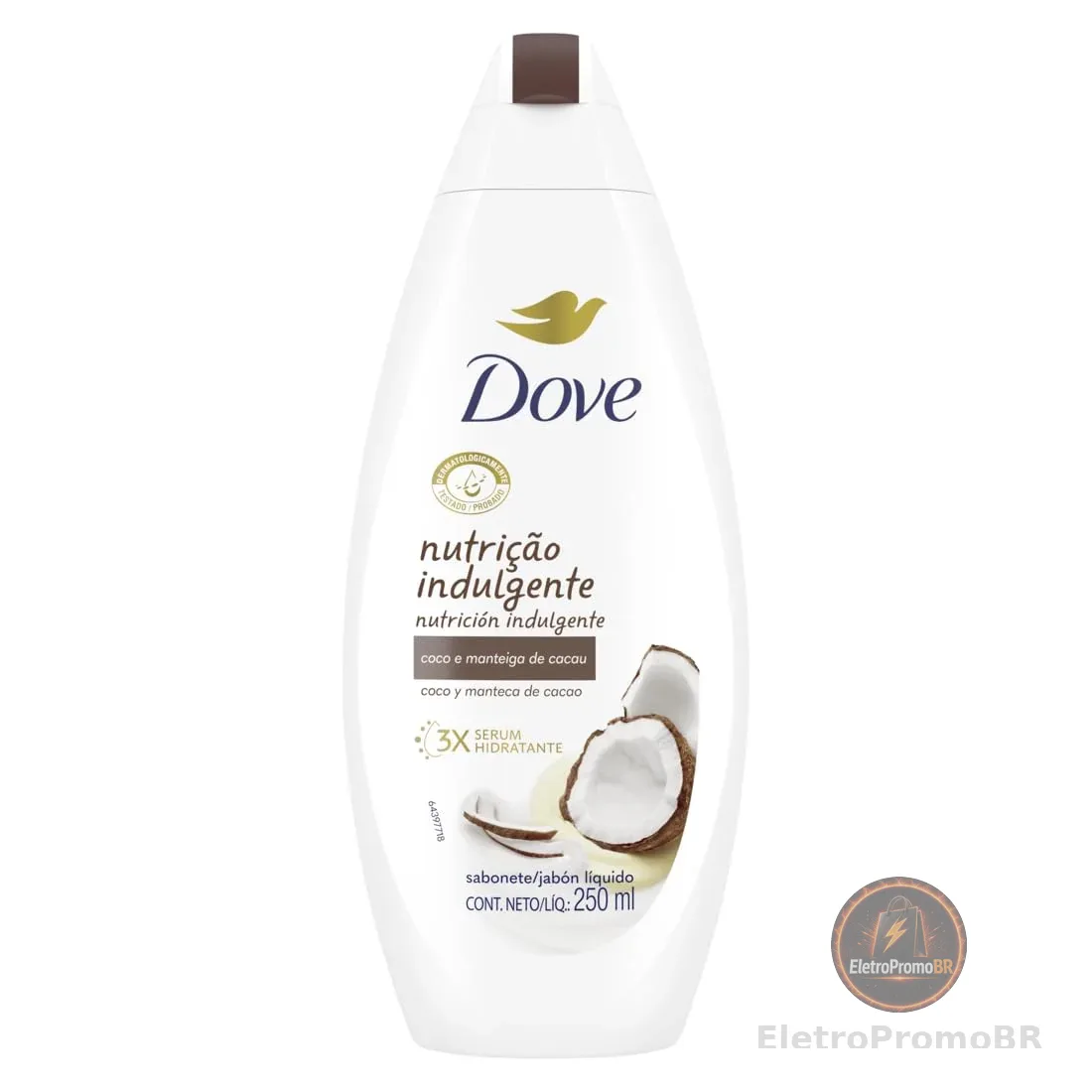 Dove Sabonete Líquido Coco e Manteiga de Cacau 250ml