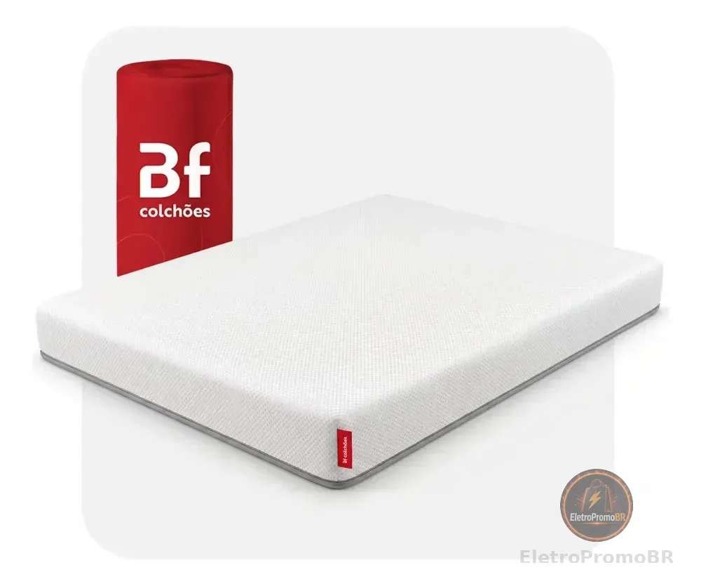 Colchão Casal D33 Ortopédico de Espuma Dupla face a Vácuo 138x188cm BF Colchões