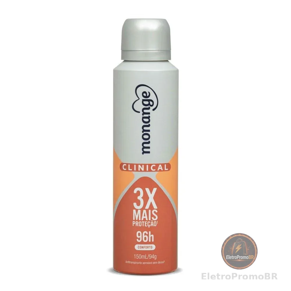 Coty Desodorante Clinical Conforto Aerossol Antitranspirante Monange Feminino 150Ml