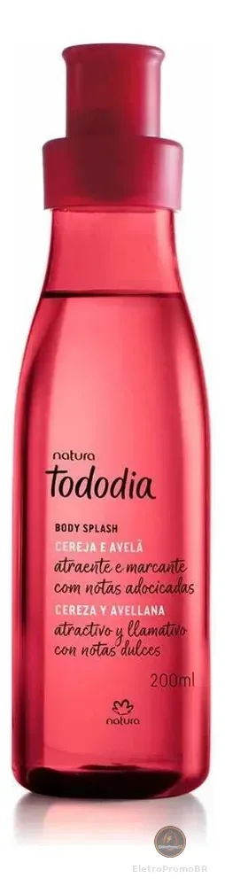 Body Splash Natura Tododia Cereja E Avelã 200ml