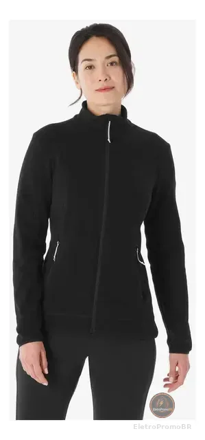 Blusa Fleece Feminina Com Ziper Mh100 Quechua