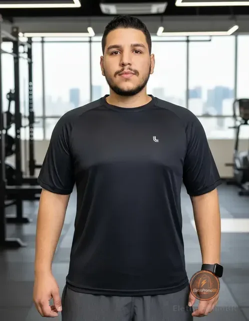 Camiseta Masculina Fitness Lupo Sport Anti Odor Academia Fit