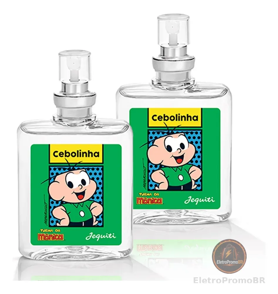 Kit 2x Perfumes Colônia Miniatura Cebolinha Turma Da Mônica Jequiti 25ml