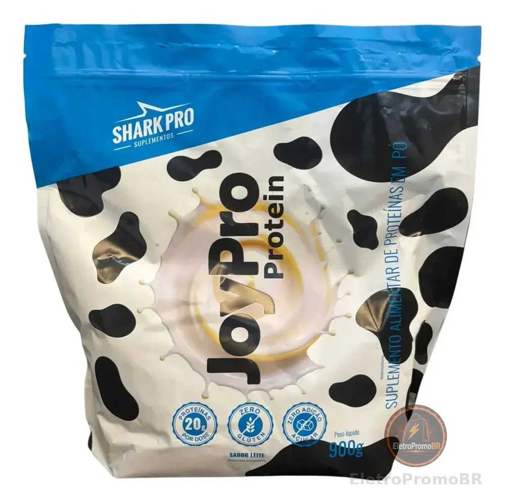 Whey Refil Joypro Shark Pro Proteína Soro Leite 900g Leite