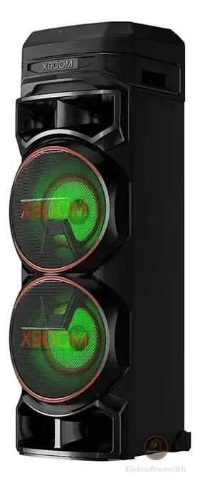 Torre de Som LG XBOOM Graves Potentes, Função DJ, Diversas Conexões, Bass Boost, Iluminação Colorida, Karaokê, Party Speaker - RNC9