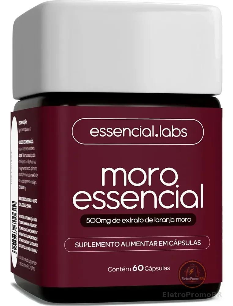 MORO ESSENCIAL 500mg - Fórmula Exclusiva com Máxima Concentração e Pureza - 60 Cápsulas