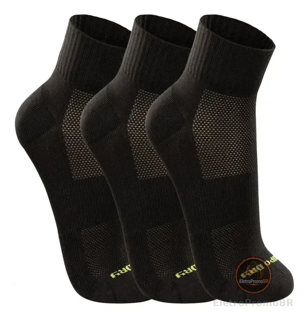Meia Lupo Dry Fit Academia Corrida Cano Médio Poliamida Kit3