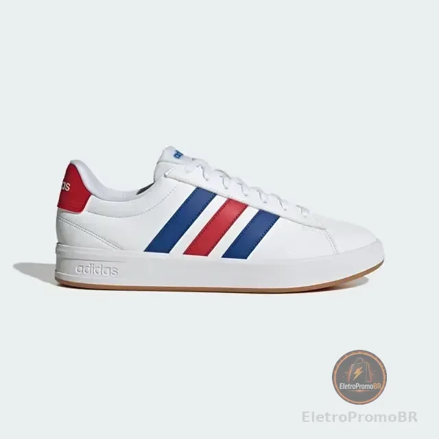 Tênis Masculino Grand Court 3.0 adidas Ftwwht/royblu/betsca Lisa 43 Br