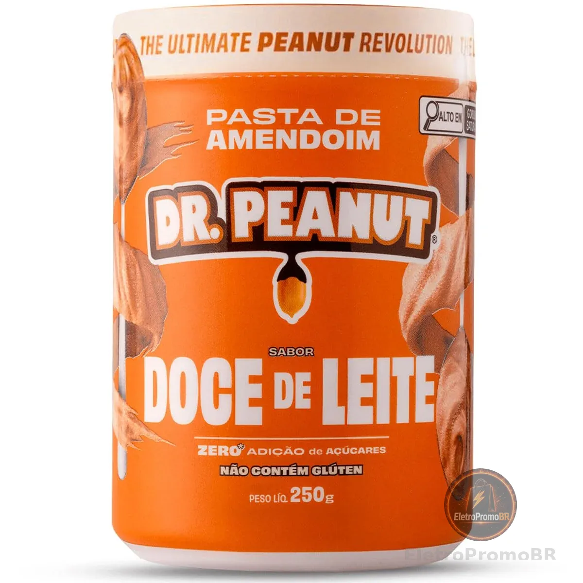 Dr. Peanut Pasta de Amendoim Sabor Doce de Leite - Pote 250g