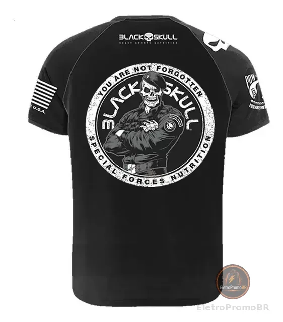 Camiseta Blackskull Bope Camiseta Treino Academia Original