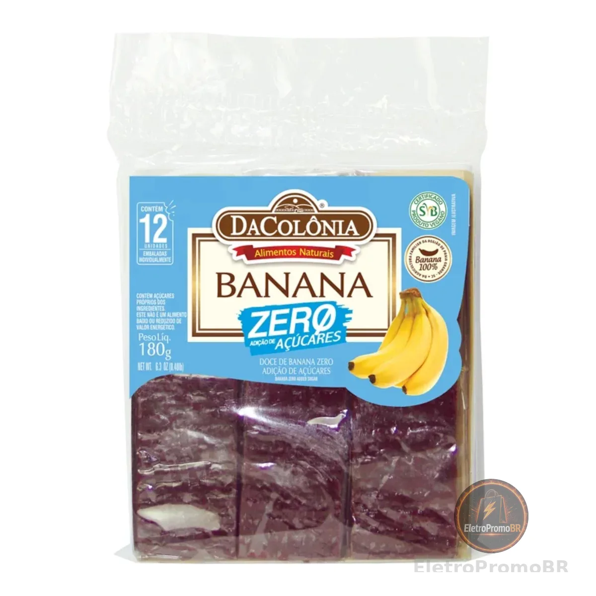 DaColônia Banana Zero Cartela 180G Dacolonia