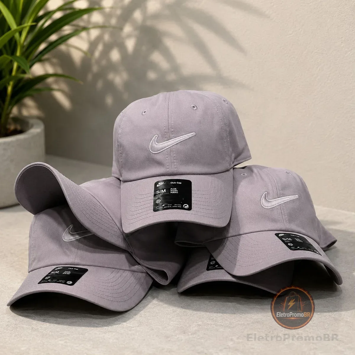 Bone Nike Club Swoosh Unissex