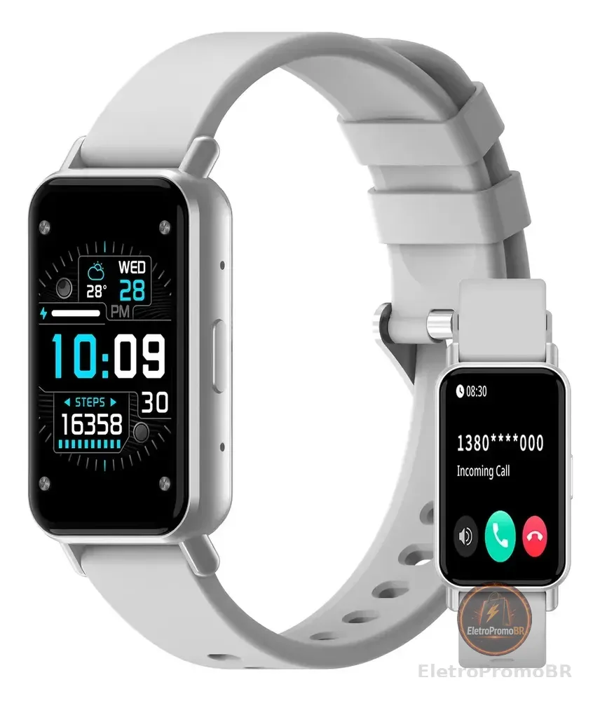 Smartwatch PEJE BAND1 Tela 1.45" TFT IP68 À Prova d'Água Bluetooth Chamadas 120+ Modos Esportivos Masculino e Feminino para Android iOS