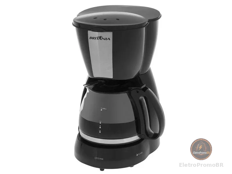 Cafeteira Elétrica Britânia CP15 15 Cafés Preto