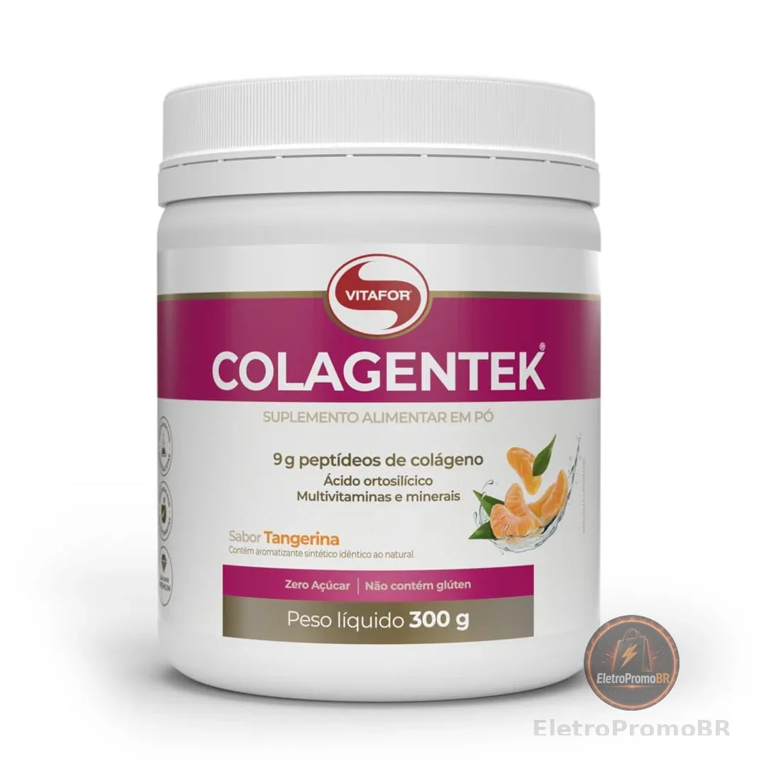 Colagentek (300g) - Sabor Tangerina, VitaFor