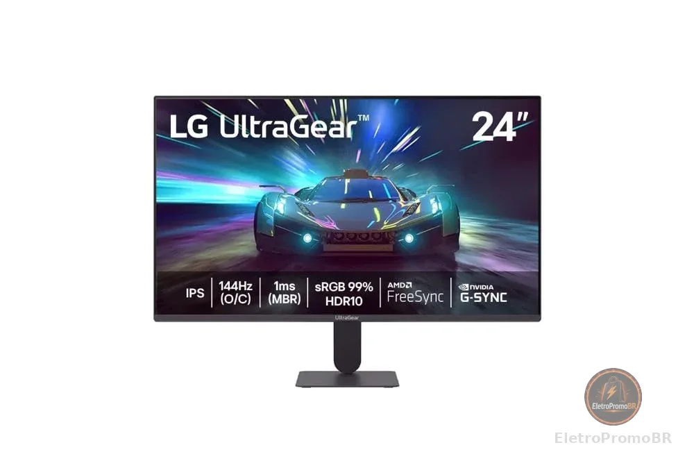 Monitor LG UltraGear™ 24G411A-B 24",FHD, 144Hz, 1ms (MBR), NVIDIA G-SYNC, AMD FreeSync, HDR10