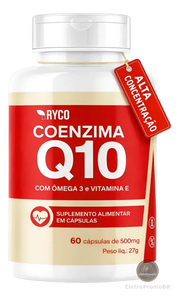 Coenzima Q10 + Omega 3 + Vitamina E 60 Cápsulas Ryco