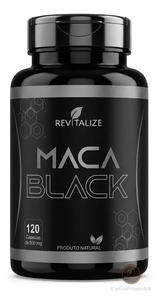 Maca Peruana Negra Black Ultra 120 Capsulas 500mg Revitalize