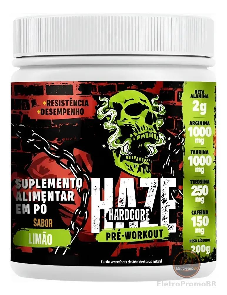 Haze Hardcore Pré-treino 200g - Melhor Pré-treino Do Mercado