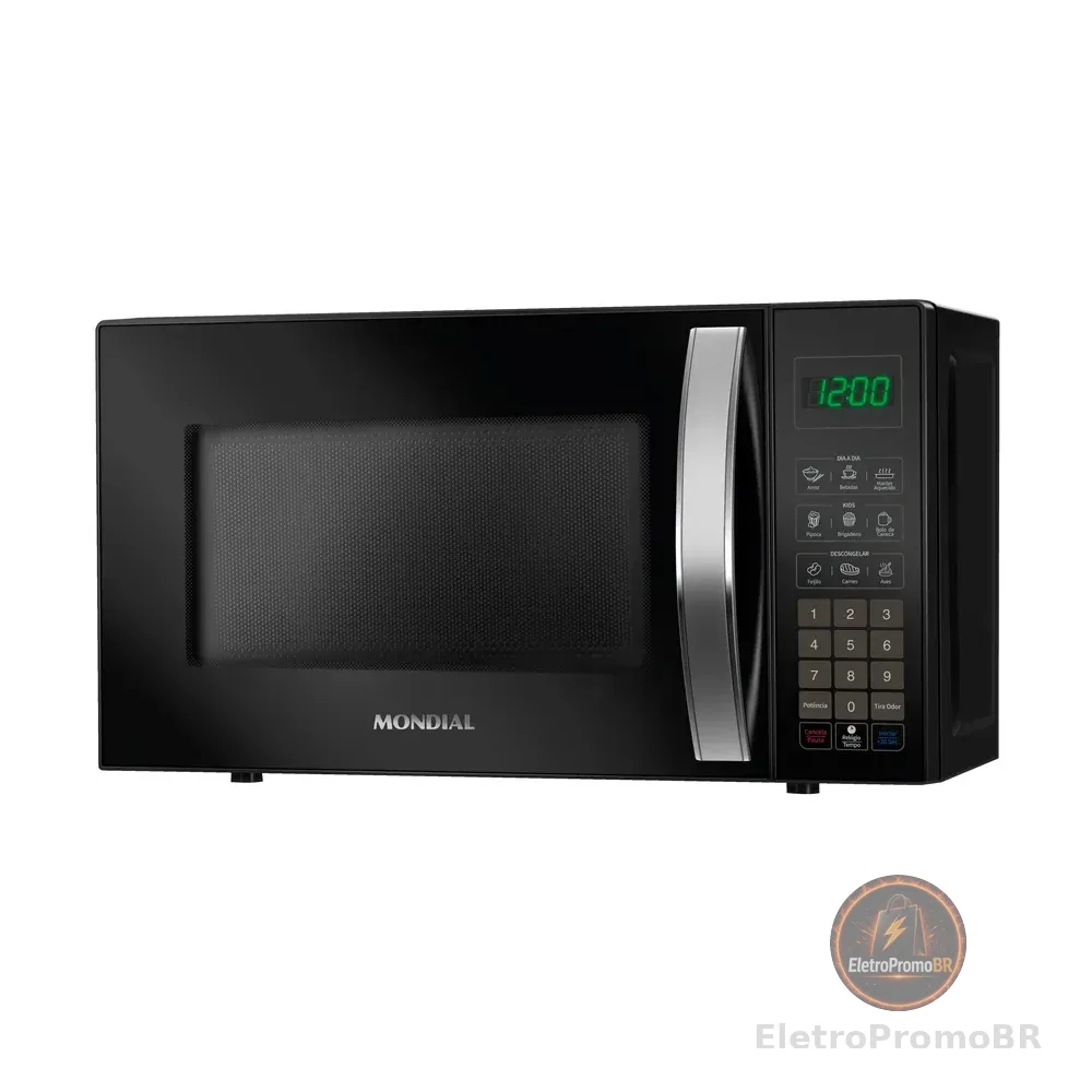 Micro-ondas Mondial Mo 01 21 B Potencia 1200w 60hz 21 Litros