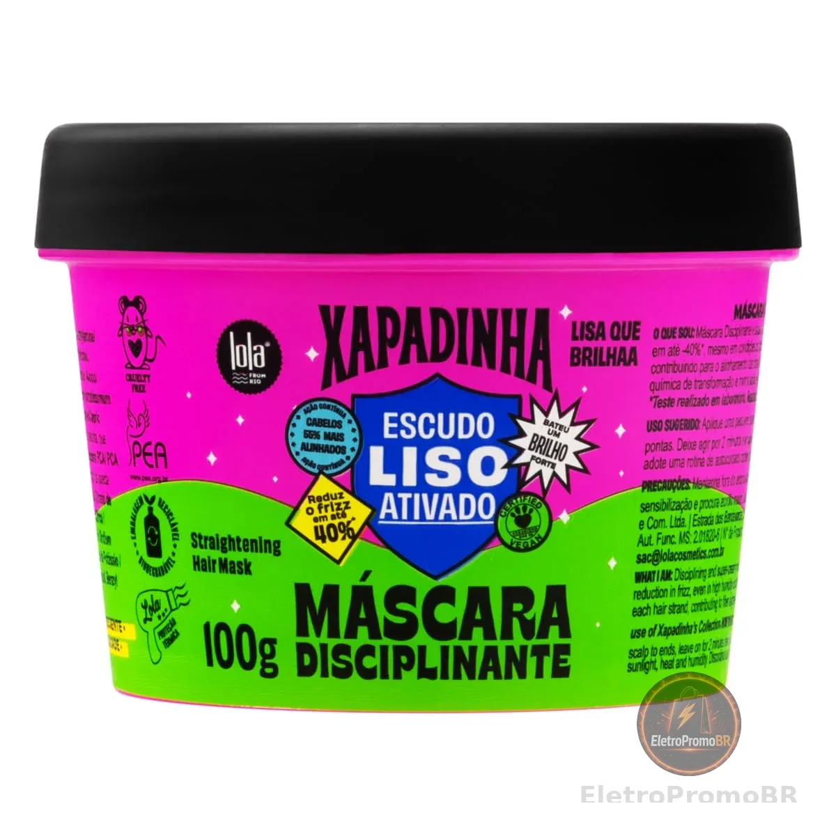 Xapadinha Máscara Disciplinante 100g , Lola Cosmetics