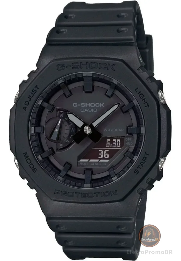 Relógio Casio G-Shock Masculino Carbon GA-2100-1A1DR Preto