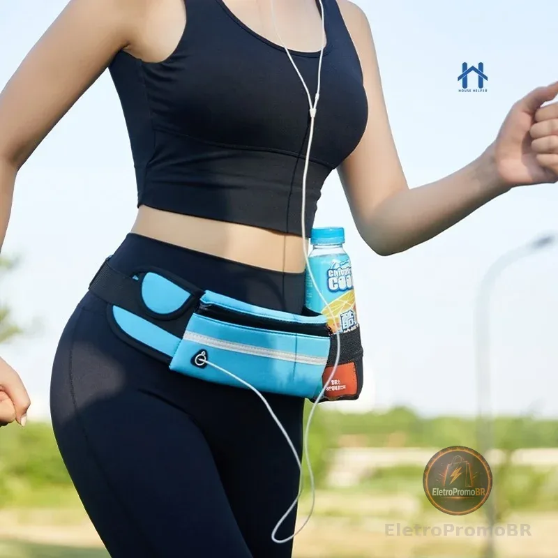 Bolsa Pochete Unissex Esportiva Impermeável Fitness Para Celular Objetos e ÁguaHH UTILIDADES