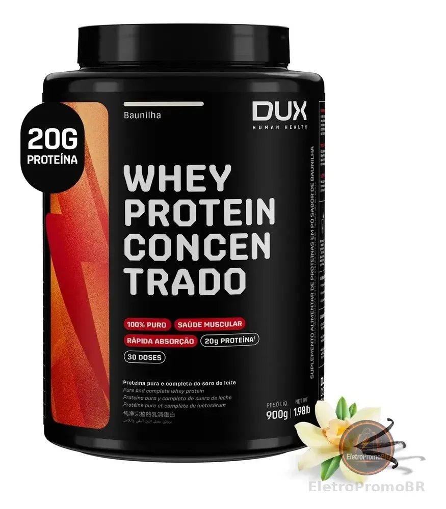 DUX HUMAN HEALTH Whey Protein Concentrado 900g Baunilha