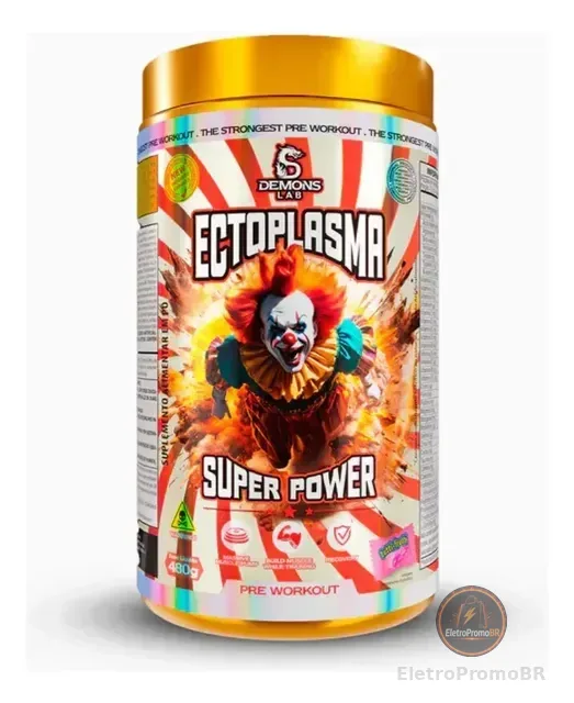 Pré-treino Ectoplasma Demons Lab 480g Cafeína Tutti Frutti Tutti Fruit